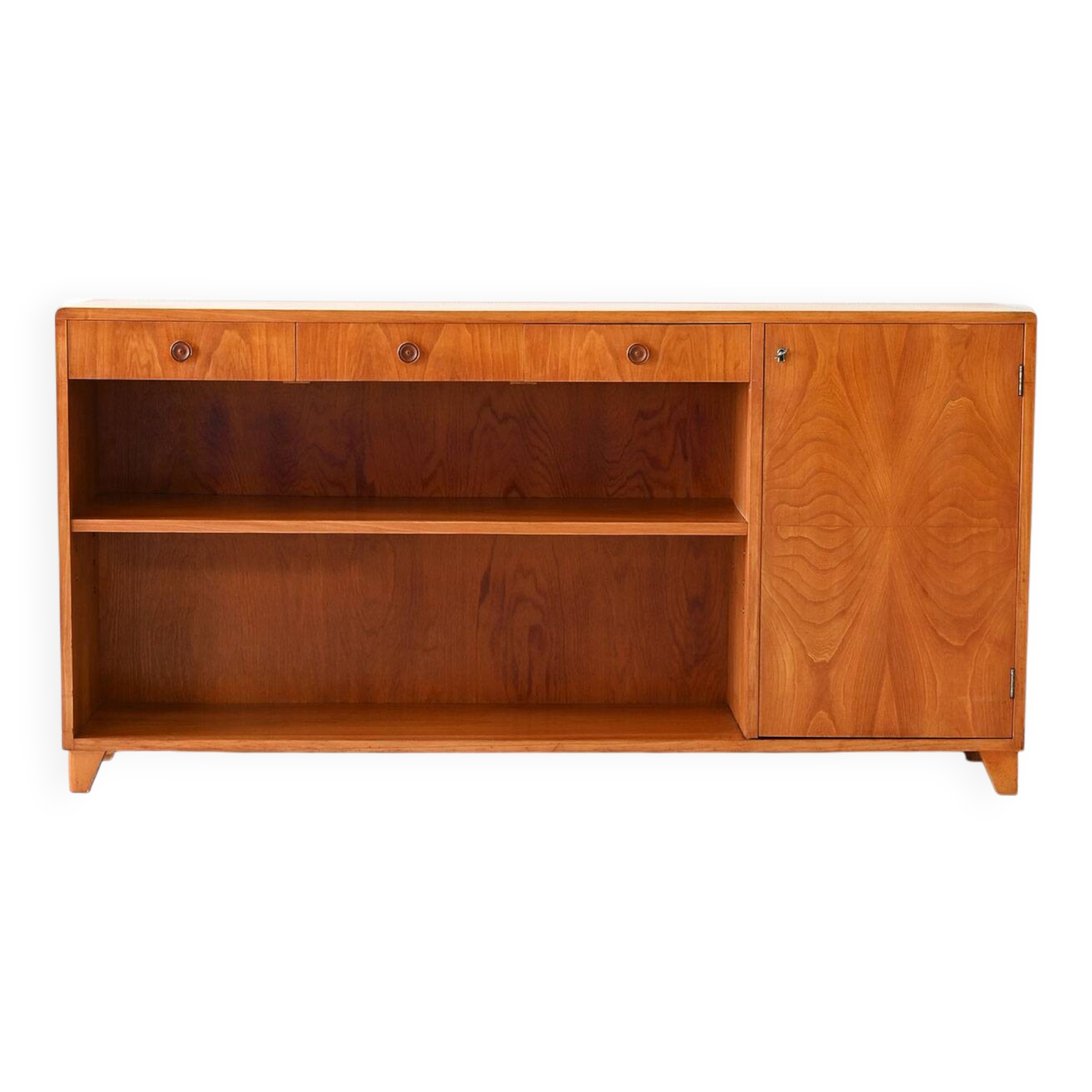 1950s Scandinavian Sideboard with Hinged Door