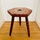 Tabouret tripode vintage bois pieds tournés