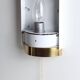 Gold metal and Murano glass wall light by DORIA, 1970s.