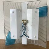 Applique Verre Murano I Tre Relief Vintage Années 1980