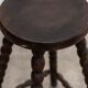 Ancienne paire de tabourets hauts en hêtre 1900