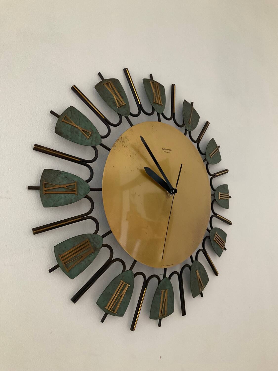 Vintage clock Junghans Ato-Mat Germany 70s