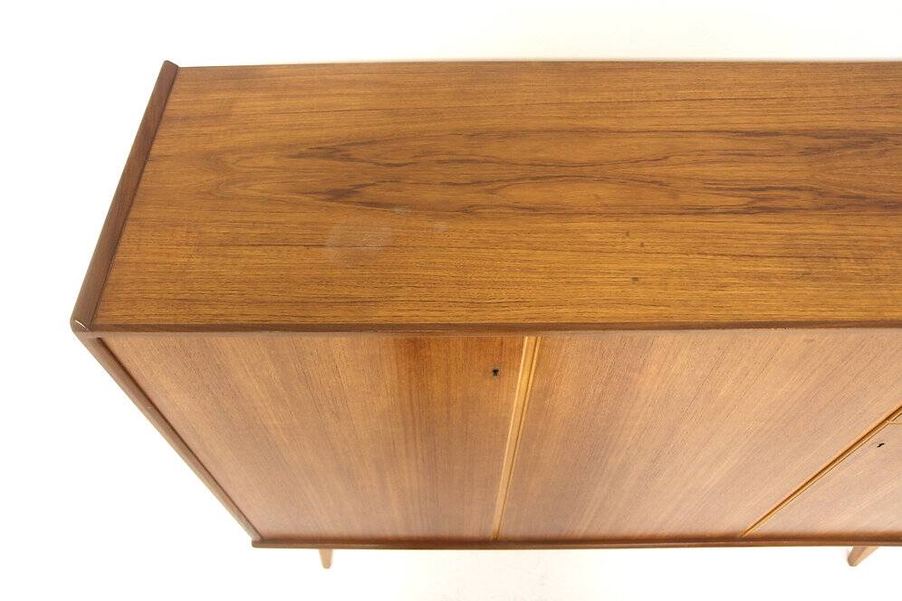 Scandinavian enfilade in teak and oak, Sweden, 1960.