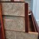 Vintage chest of drawers 3 drawers - varnished teak - Scandinavian style - retro patterns - 60s