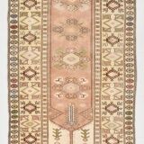 4x7 Cream & Brown Turkish Vintage Rug 120x211Cm SK 22198