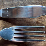 Set of 3 Christofle fish forks and 3 knives