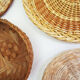 Wall composition of 7 baskets wicker