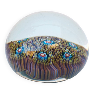 Sulphide paperweight Millefiori Murano