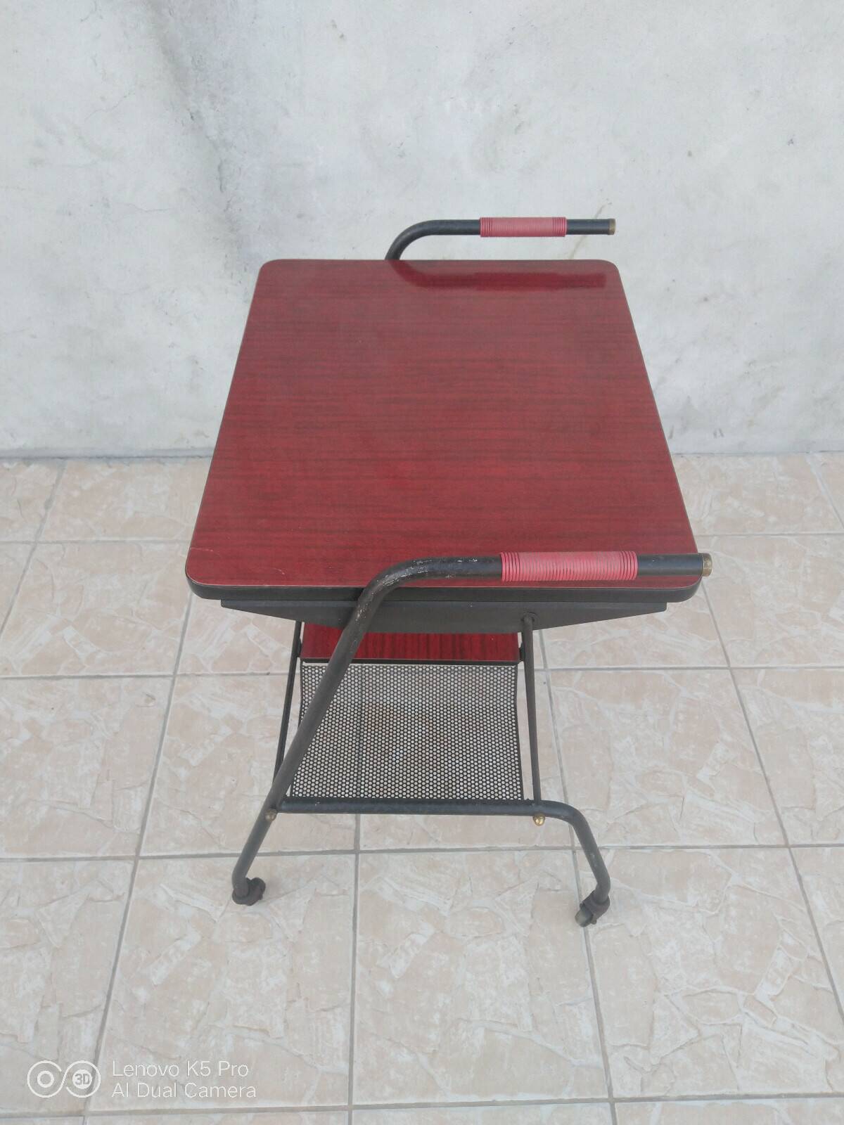 Vintage metal and formica dessert trolley 1950s