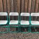 4 vintage 80's folding chairs