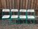 4 chaises pliantes vintage 80's