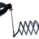 Black Industrial Soviet Scissor Wall Lamp, 1960s