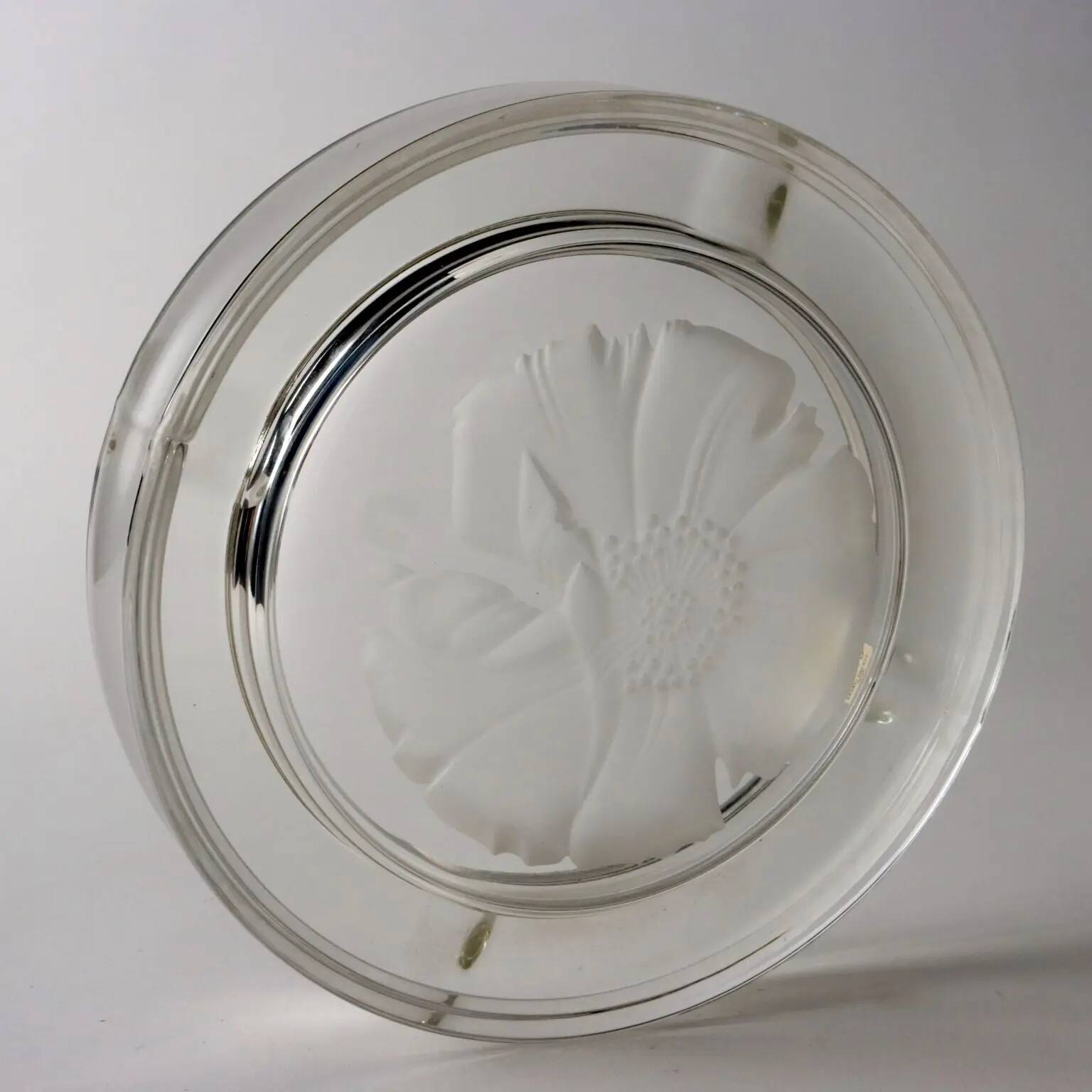 Vintage ashtray Emanuel Ungaro 1980s-90s Sasaki Crystal Japan