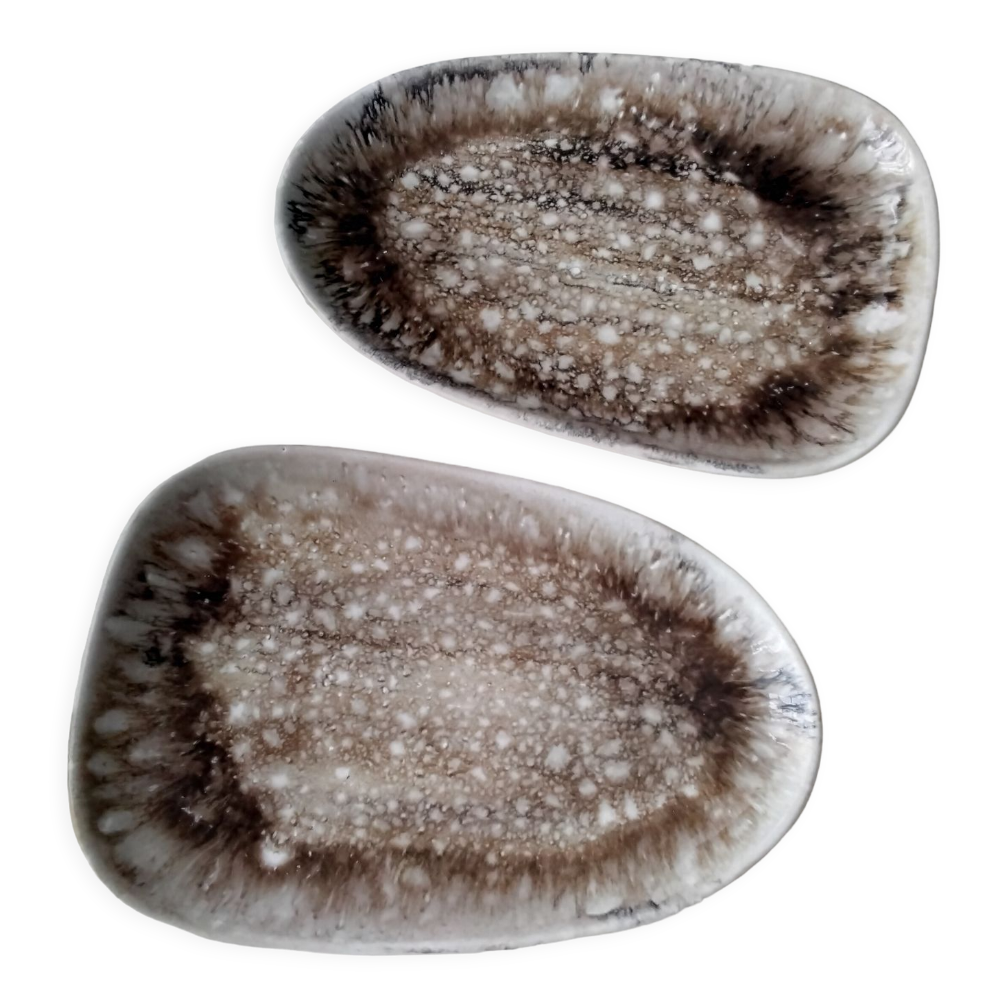 2 Niderviller ceramic raviers Ecume model