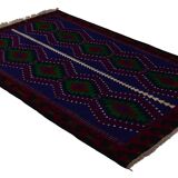 Area kilim rug ,vintage wool turkish handknotted kilim, 270 cmx 152 cm rug