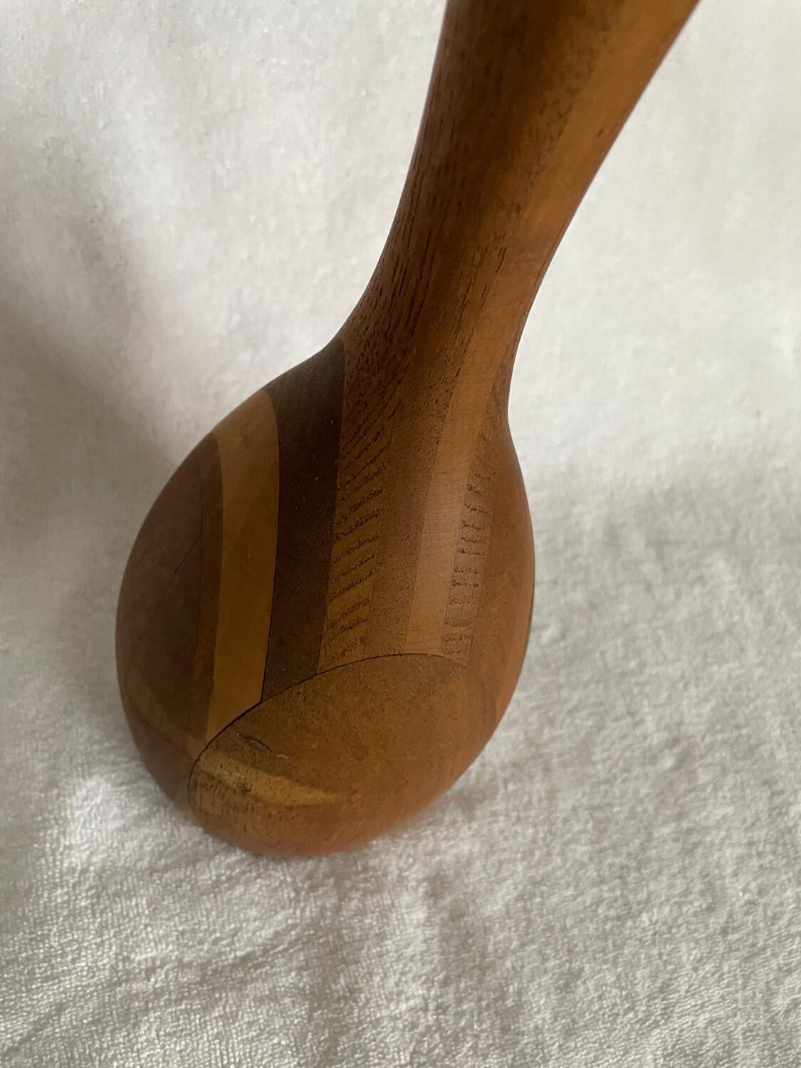 Decorative wooden vase.