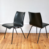Series of 4 vintage chairs 1950
