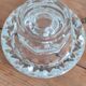 Paire de bougeoirs en verre