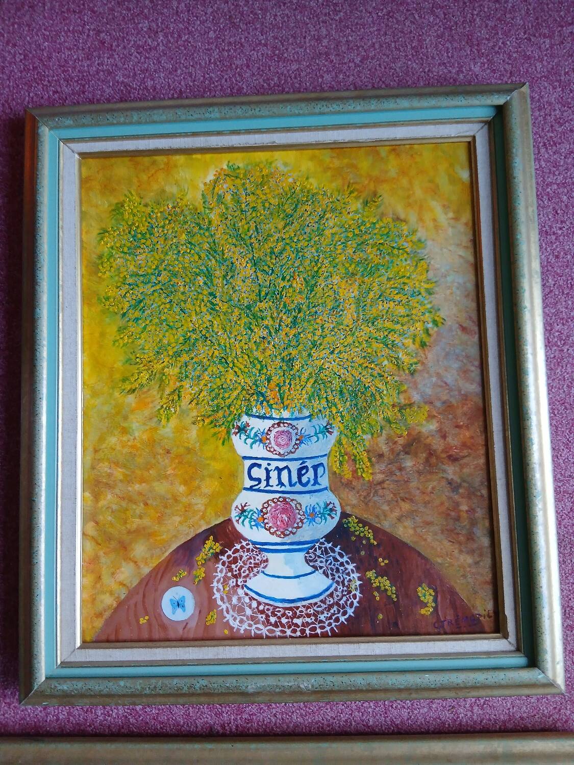 The Bouquet - oil on canvas