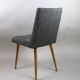 Chaises vintage noir et blanc années 1970