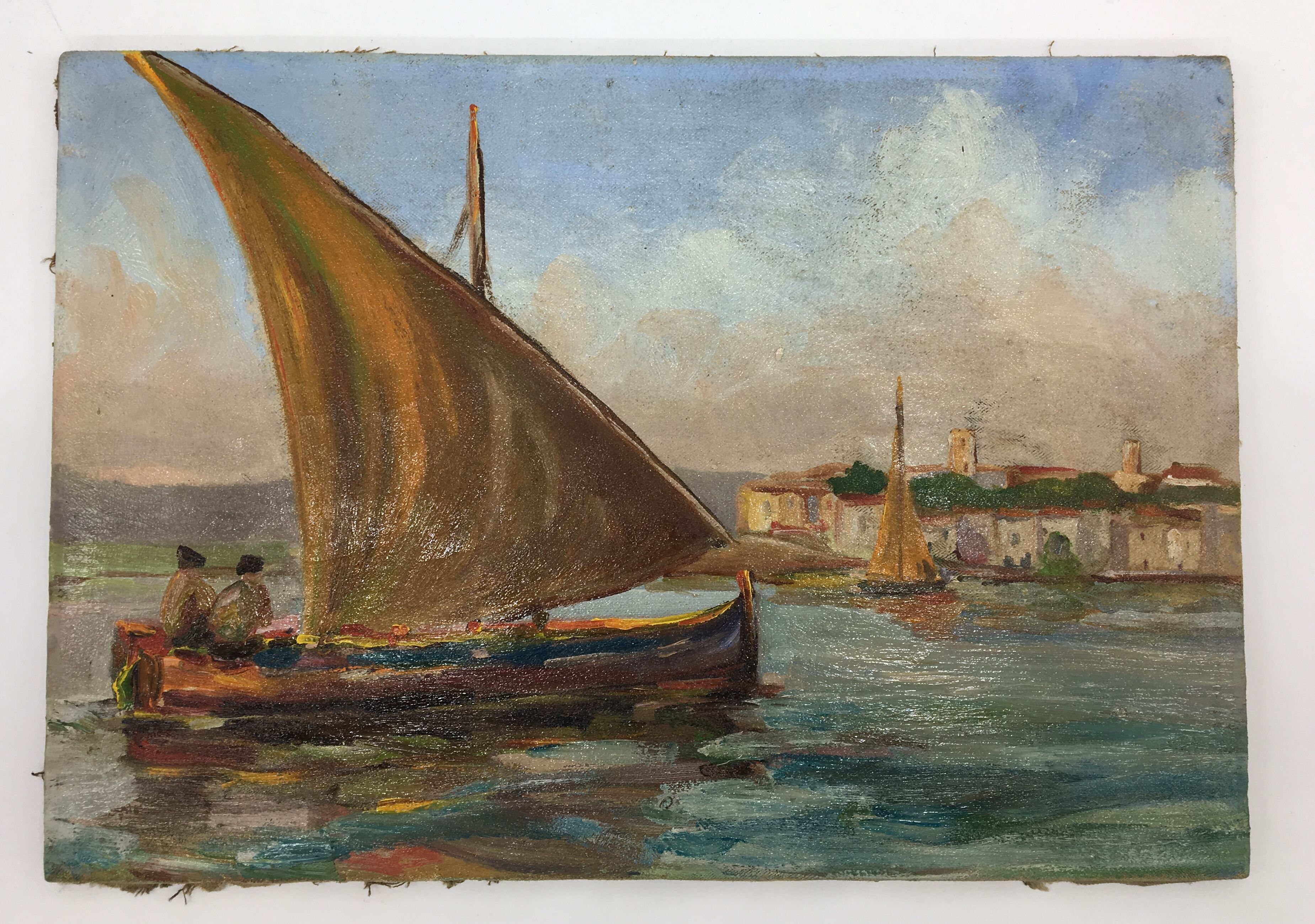 Ancient table, marine, oil on canvas year 70