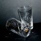 Set of 2 junon water juice glasses in cut crystal cristallerie lorraine lemberg