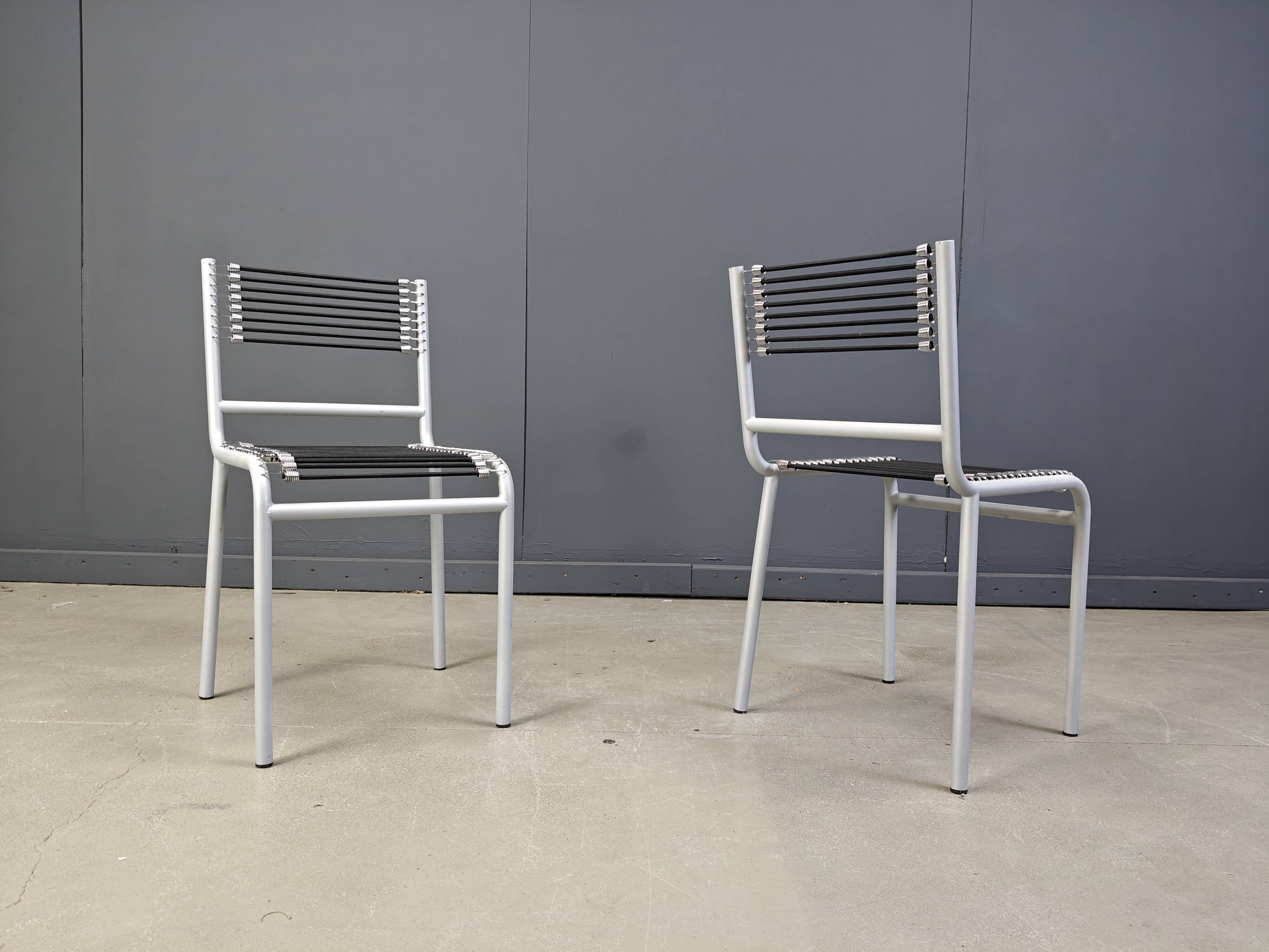 Set of 6 Sandow chairs by Rene Herbst, 1980s