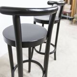 Pair of Baumann high stools, Dialog model, 79 cm