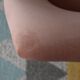 Vintage armchair Shell, 1960s,Deutsche Democratische Republic,restored