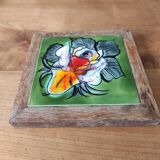 Trivet with earthenware tile