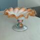 Vintage Murano glass wavy multicoloured centrepiece bowl