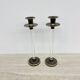 Set of 2 Caravell lucite candle sticks, 1970’s