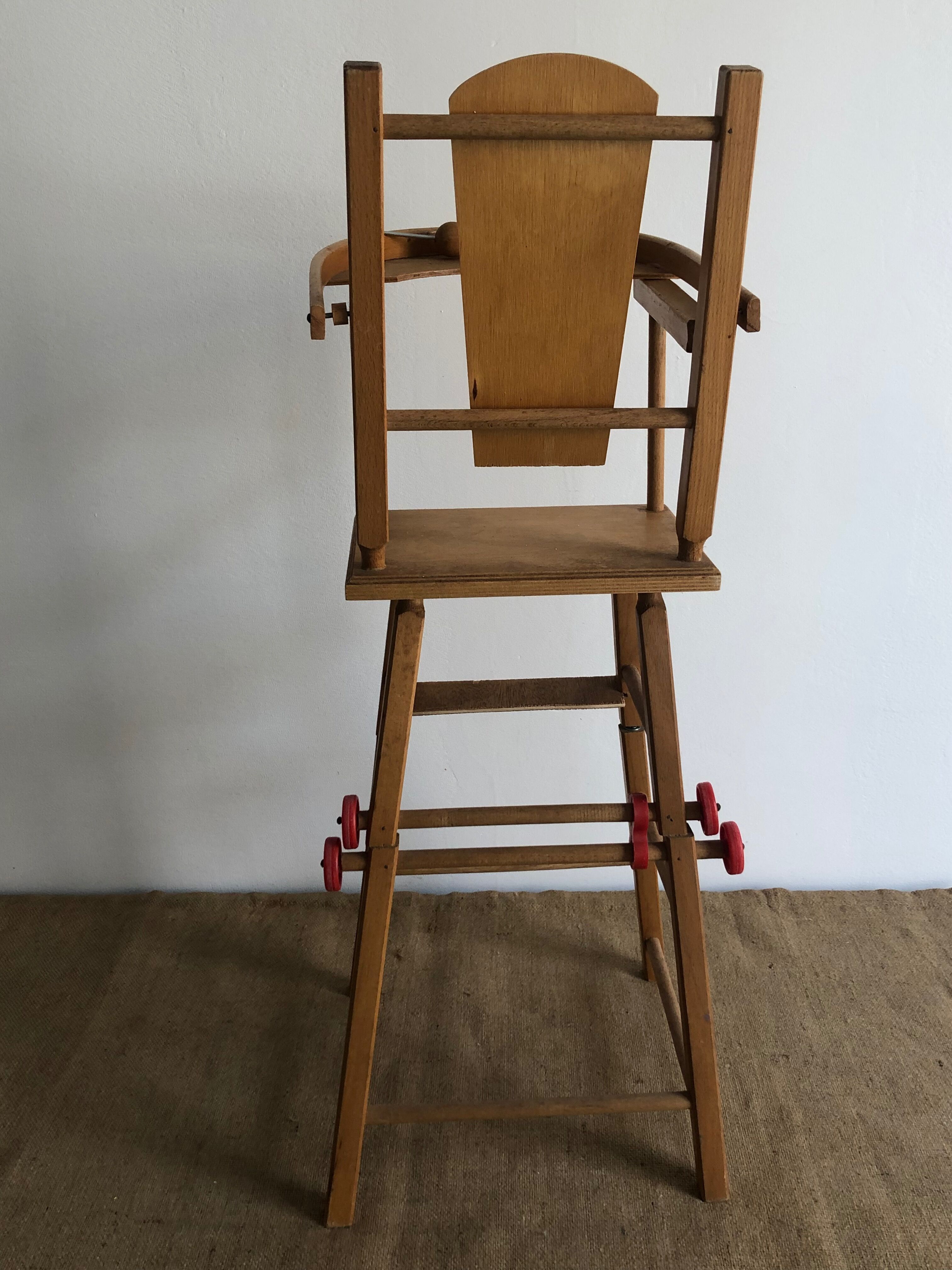 Doll high chair, Antique toy