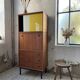 Modernist teak secretary desk, 1950s