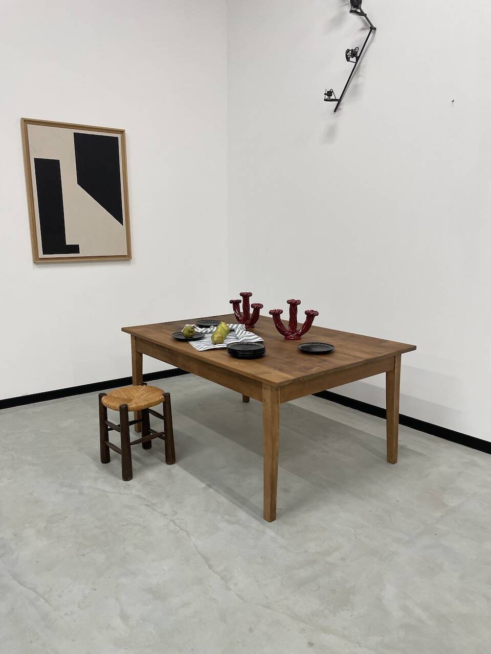 Pine farmhouse table 160 x 110 cm