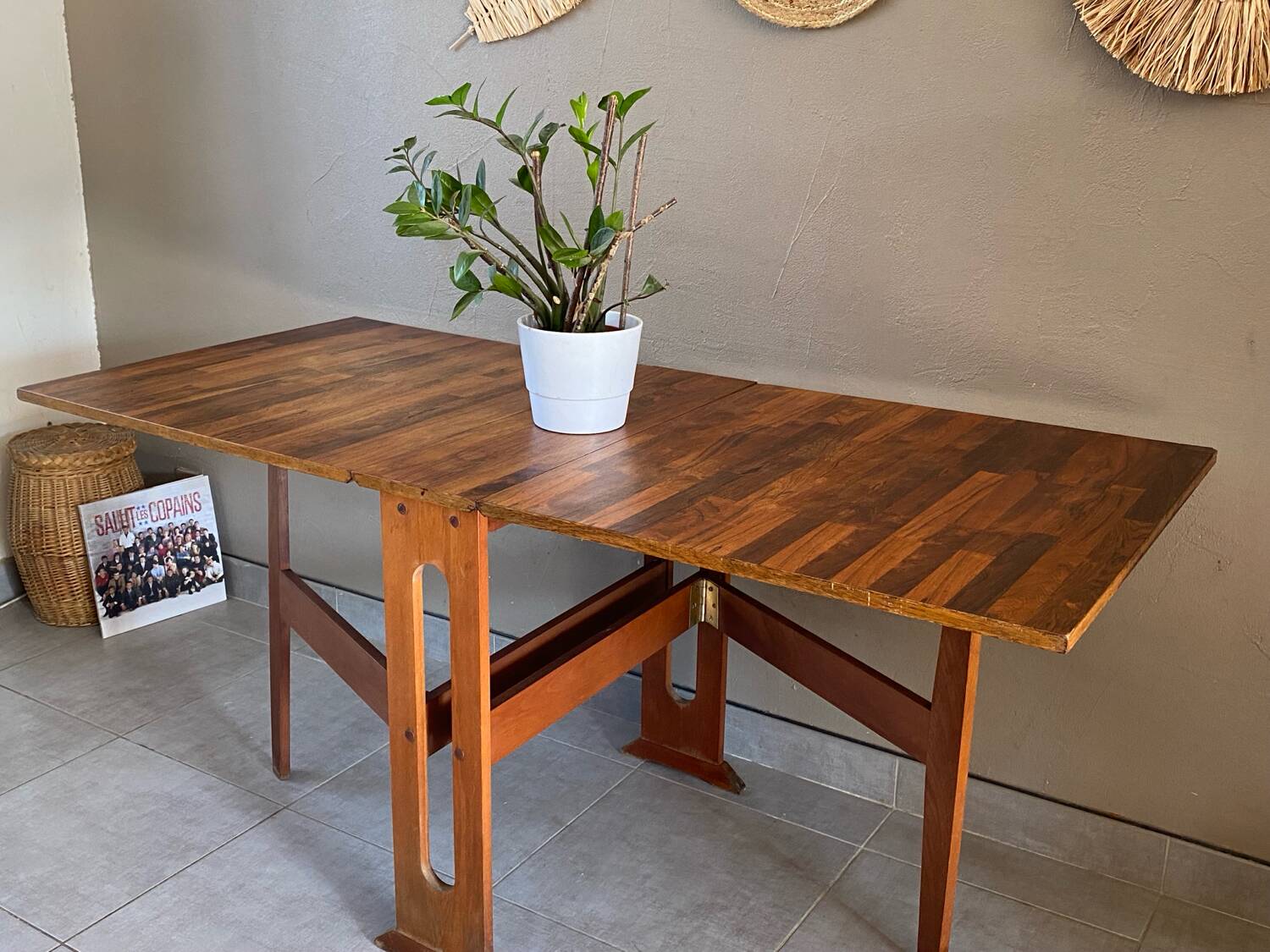 Vintage folding wooden table