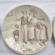 Sarreguemines speaking plates model "The Vocations"