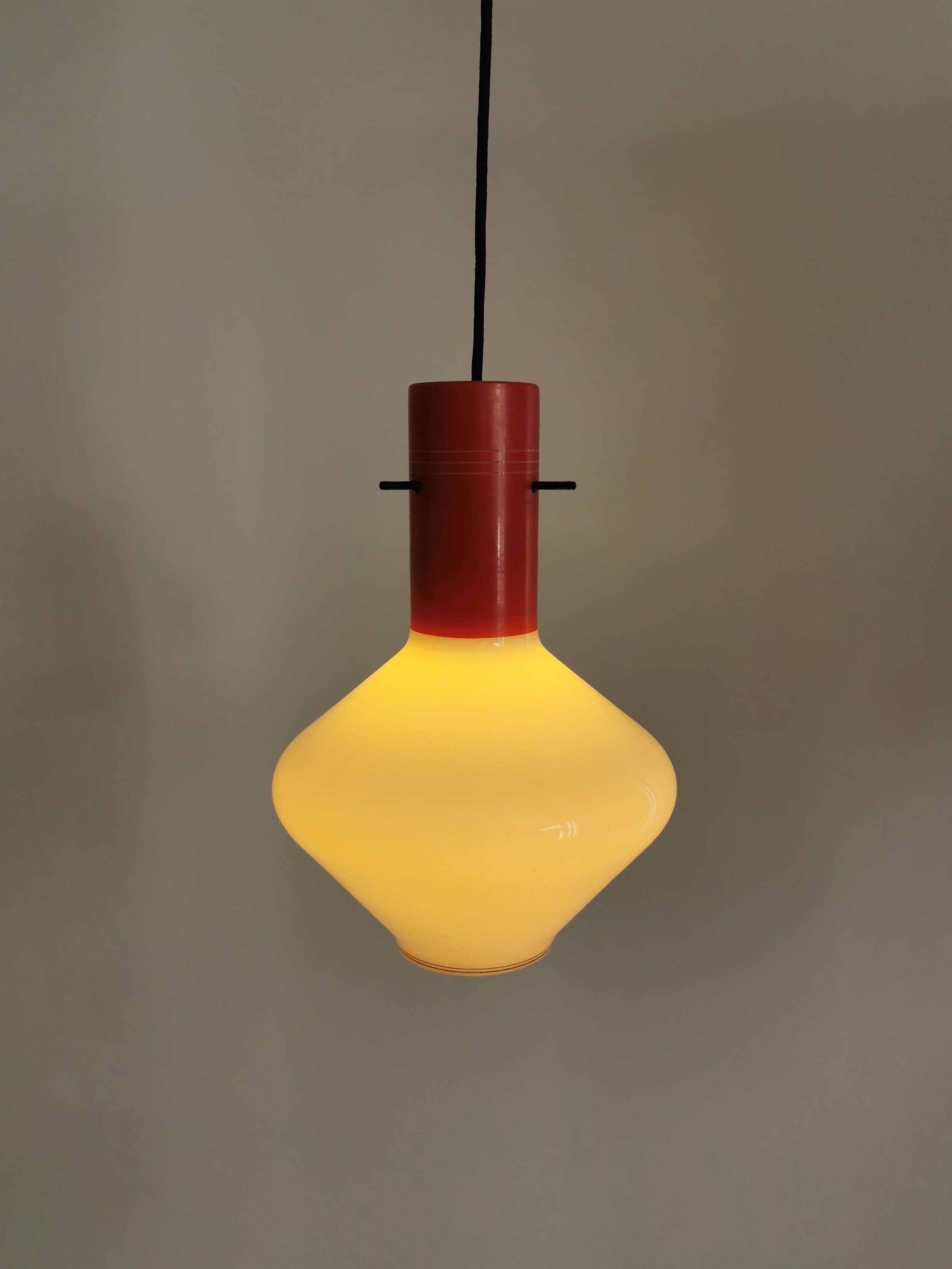 Italian hanging lamp glass by Targetti Sankey