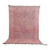 Tapis marocain vintage fait main 188 x 283 cm - Tapis berbère - Tapis marocain ancien