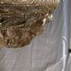 Suspension or rattan lampshade in an elongated spherical shape, layered H80 D