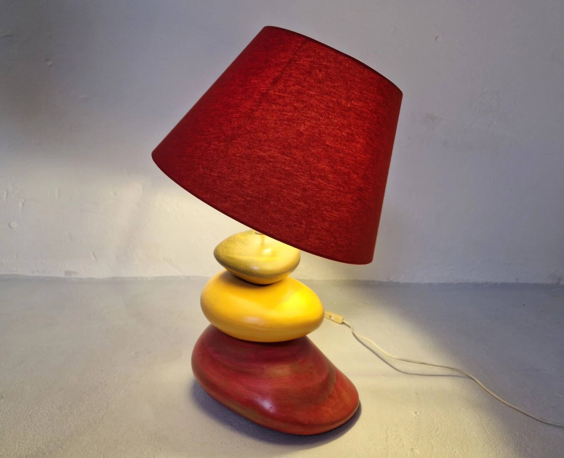 François Chatain pebble lamp, France 1980s