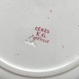 Round ironstone dish "Cérès" KG Lunéville