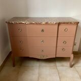 Chest of drawers with marble top