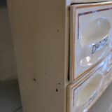 Spice cabinet with earthenware drawers