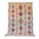 Colorful Azilal Berber Rug • Multicolored diamond patterns