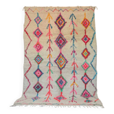 Colorful Azilal Berber Rug • Multicolored diamond patterns