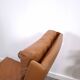 Vintage COR Swing armchair with ottoman, Reinhold Adolf, cognac leather