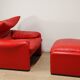 Maralunga armchair and ottoman – Vico Magistretti for Cassina