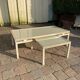 2 vintage 1970s ivory coffee tables
