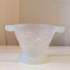 Opalescent glass footed bowl with mistletoe decor Etling France Art Deco 19